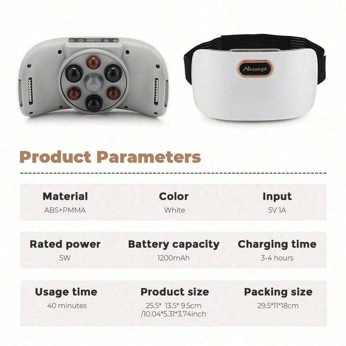 Electric Abdominal Massager - Deep Tissue Vibration for Belly & Knee Relief