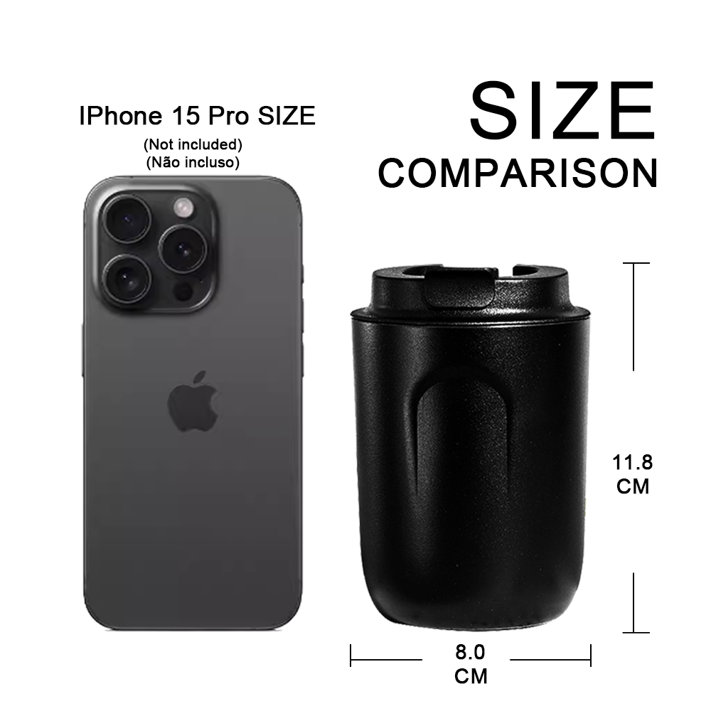 Mini Insulated Coffee Mug | 304 Stainless Steel Vacuum Thermos Travel Cup (Hot/Cold)