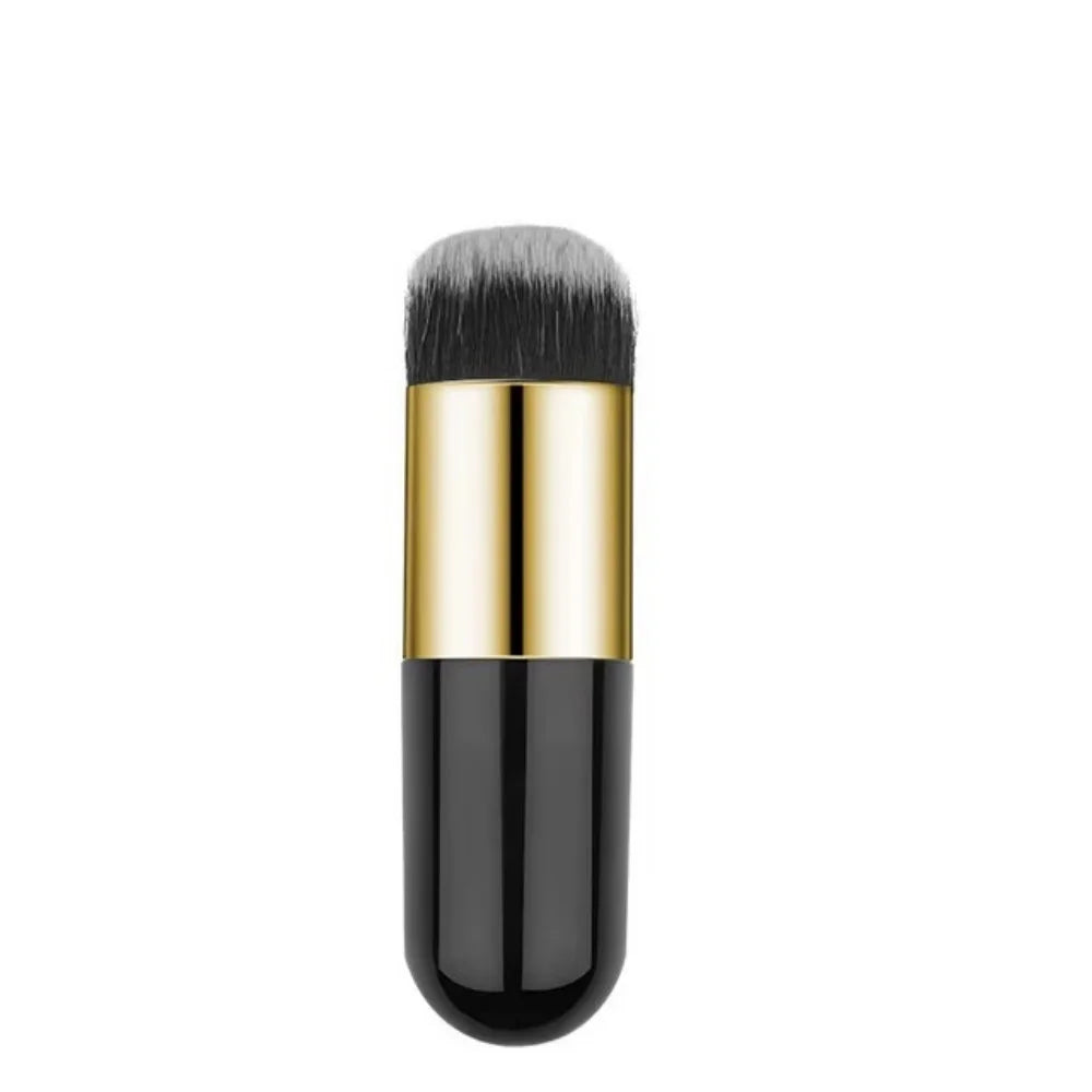 Traceless Foundation Brush Set | No-Streak Base & Blush Makeup Brushes - black and gold
