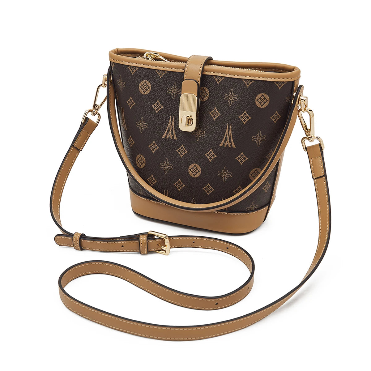 LAORENTOU Printed Bucket Bag | 2025 Shoulder & Crossbody Handbag - 9158063L1B