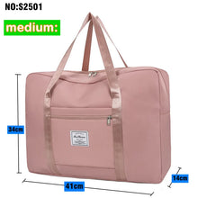 Foldable Extra-Large Nylon Moving & Travel Storage Bag (Zippered) - Pink / M