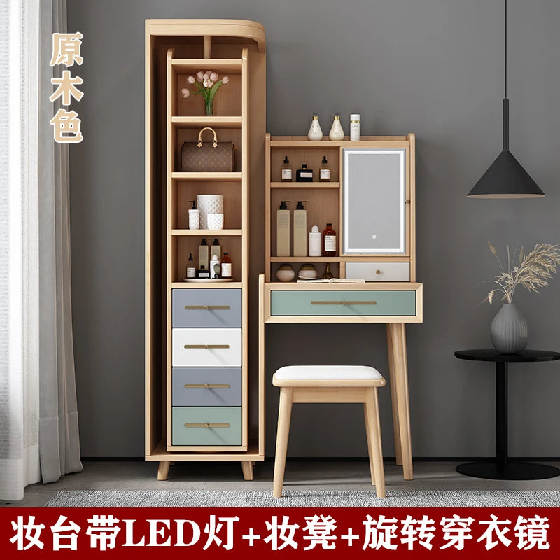 Classic Luxury Vanity Table | Modern Bedroom Makeup Desk with Storage - style 4