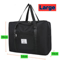Foldable Extra-Large Nylon Moving & Travel Storage Bag (Zippered) - Black / L