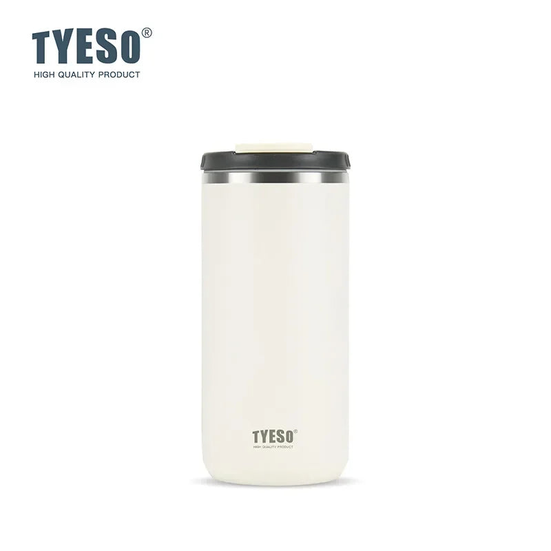 Tyeso Large-Capacity Travel Tumbler | 304 Stainless Steel Insulated Office & Car Cup - White，750ML