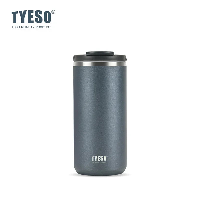 Tyeso Large-Capacity Travel Tumbler | 304 Stainless Steel Insulated Office & Car Cup - Silver，750ML