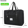 Foldable Extra-Large Nylon Moving & Travel Storage Bag (Zippered) - Black / M
