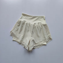 High-Waisted Quick-Dry Sports Shorts | Mesh Double-Layer Gym Running & Yoga Shorts - Beige，S