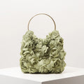Rose Floral Tote Bag | Elegant Party & Wedding Guest Handbag - light green