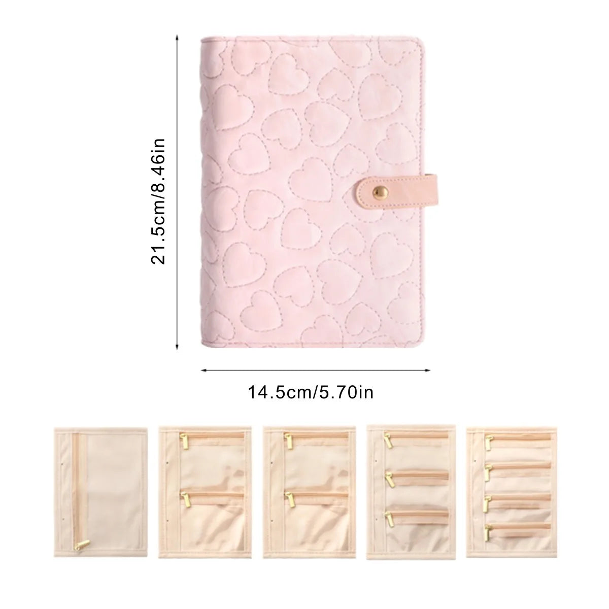 Portable Jewelry Storage Booklet (Anti-Tarnish) – Necklace & Ring Organizer - 5