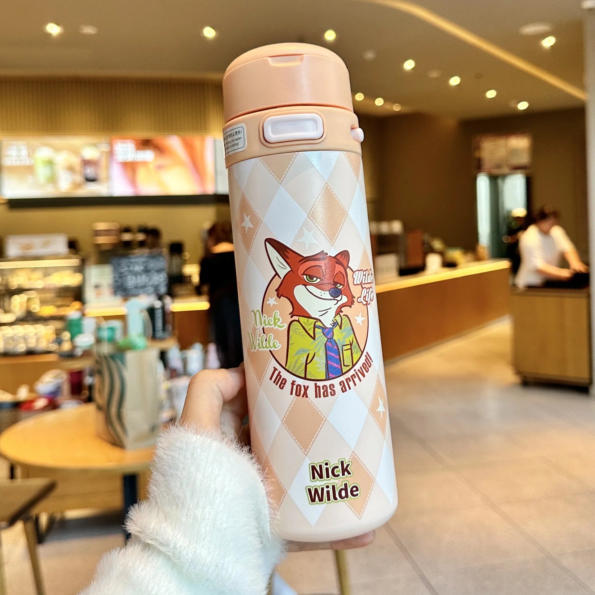 Cute Cartoon Couple Thermos Cup with Straw | Large-Capacity Insulated Travel Tumbler - 8.470ml，450-800ml