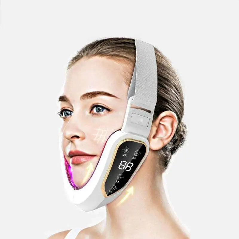 12-Gear V-Line Facial Lifting Massager | Electric Vibration Face Sculpting Tool - White