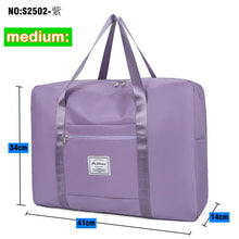 Foldable Extra-Large Nylon Moving & Travel Storage Bag (Zippered) - Purple / M