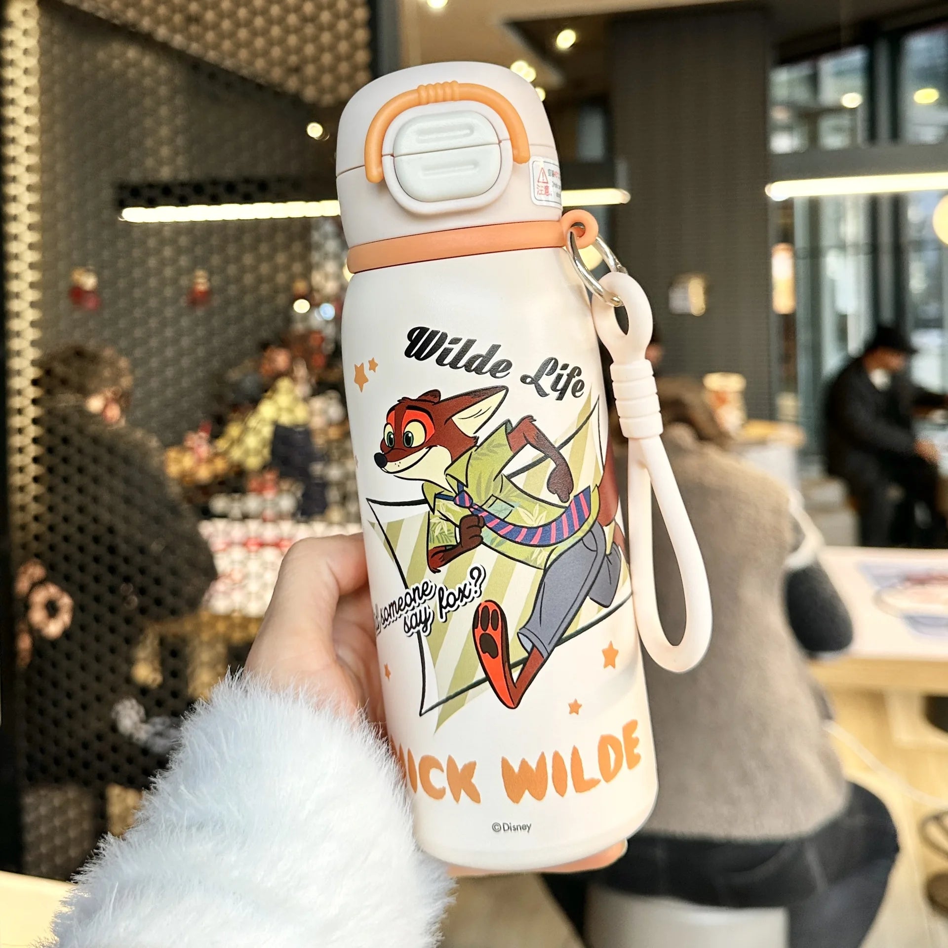 Cute Cartoon Couple Thermos Cup with Straw | Large-Capacity Insulated Travel Tumbler - 22.500ml，450-800ml