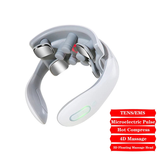 Rechargeable Neck Massager with Light & Heat | Portable Relaxation Device - Flagship