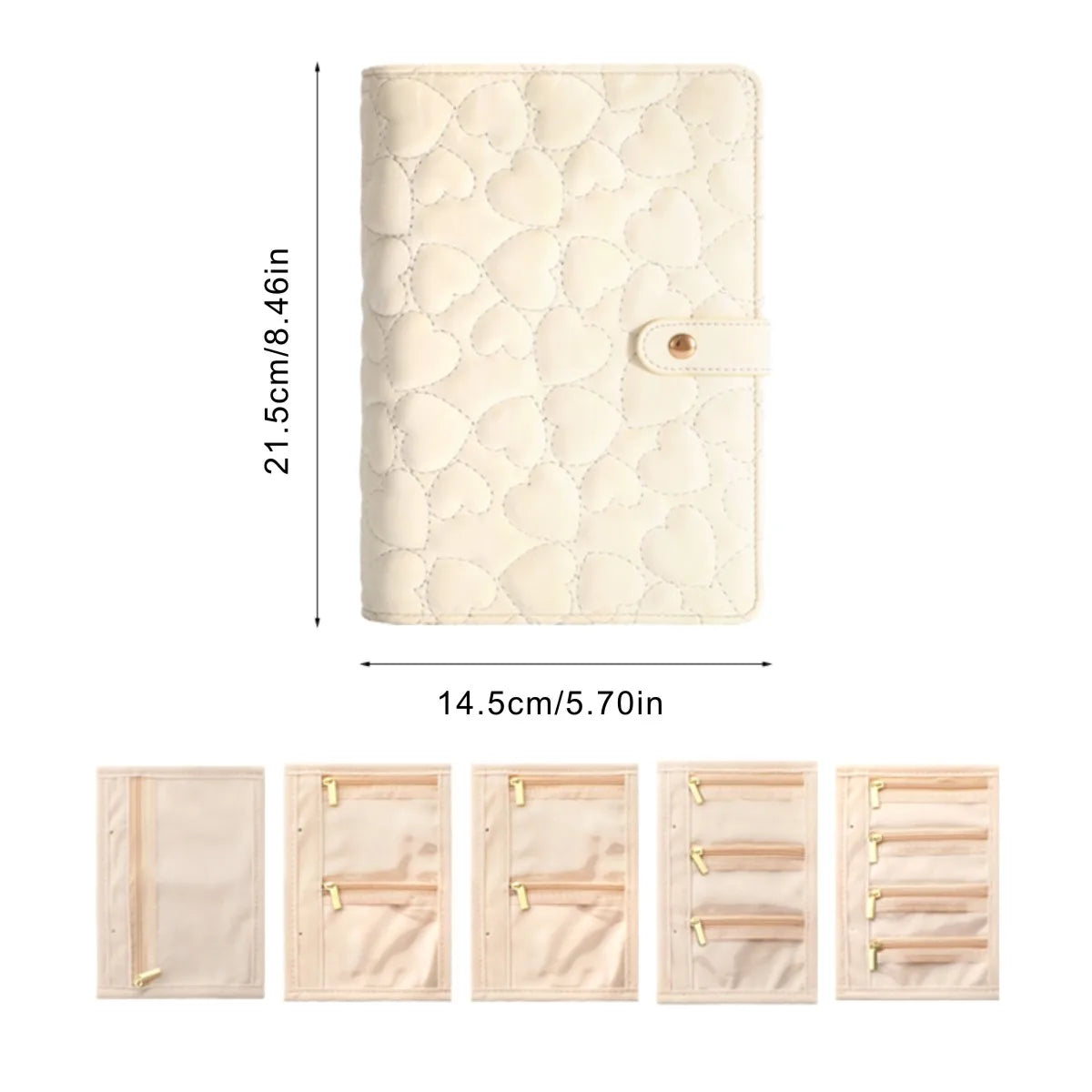 Portable Jewelry Storage Booklet (Anti-Tarnish) – Necklace & Ring Organizer - 3