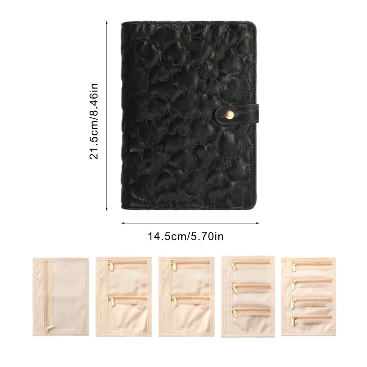 Portable Jewelry Storage Booklet (Anti-Tarnish) – Necklace & Ring Organizer - 2