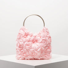 Rose Floral Tote Bag | Elegant Party & Wedding Guest Handbag - Pink