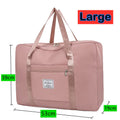 Foldable Extra-Large Nylon Moving & Travel Storage Bag (Zippered) - Pink / L