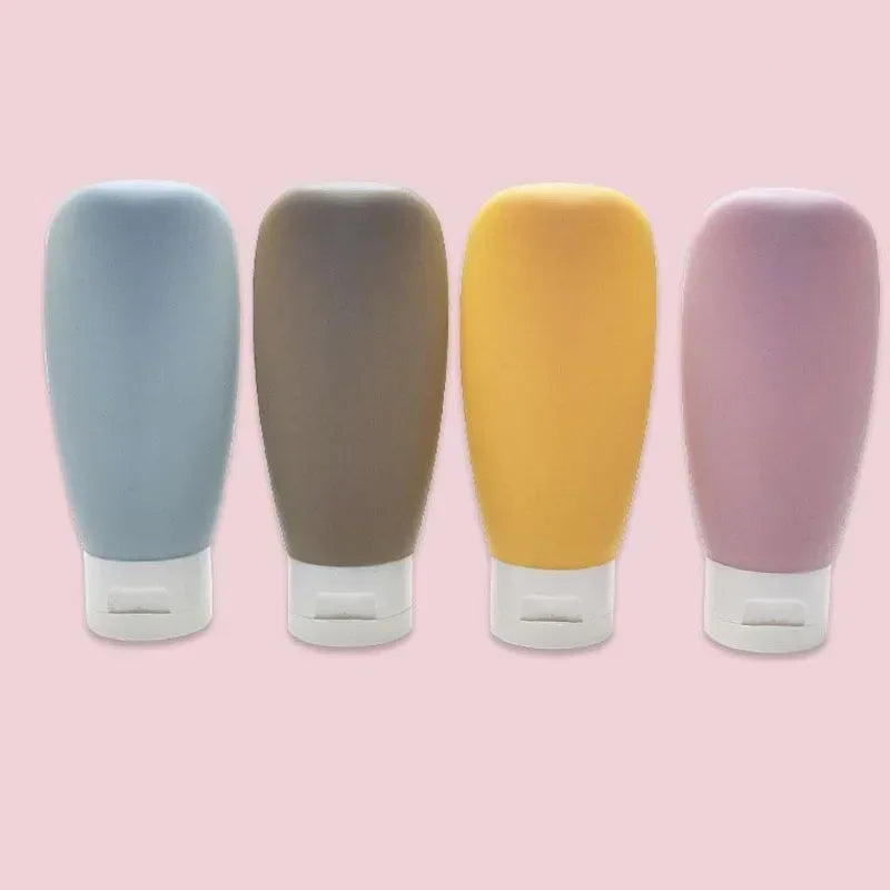 60ml Refillable Travel Bottles Set (4‑Piece Soft Squeeze Tubes)