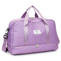 Travel Duffel Bag with Shoe Compartment | Multi-Function Gym & Weekend Luggage Bag - ZMN026-purple